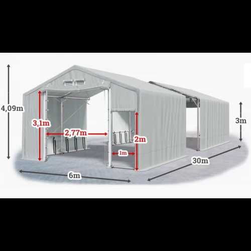 Мобилно хале с размери 6 x 30 x 3 m / 4.09 m - Euroagro