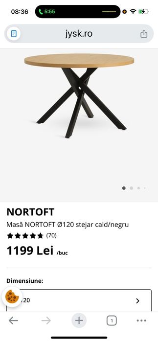 Vând 2 mese cu scuane