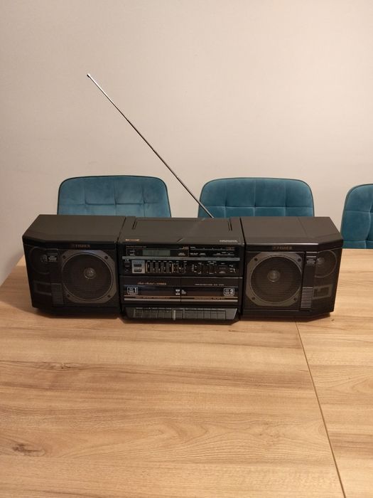 Fisher dublu casetofon radio auxiliar