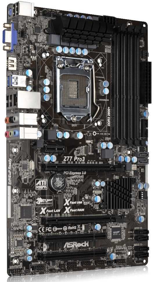 Дъно motherboard ASRock Z77 Pro3 LGA 1155 DDR3 OVERCLOCK