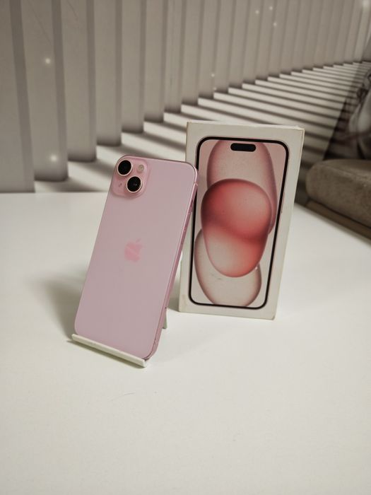 iPhone 15 Plus Rose 95%Bat 128GB Fullbox Stare foarte buna totul despr