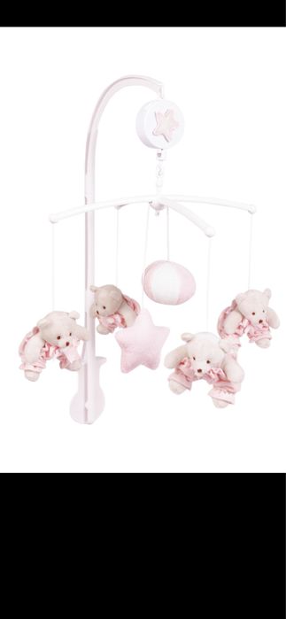 Carusel muzical pentru bebelusi cu 4 ursuleti