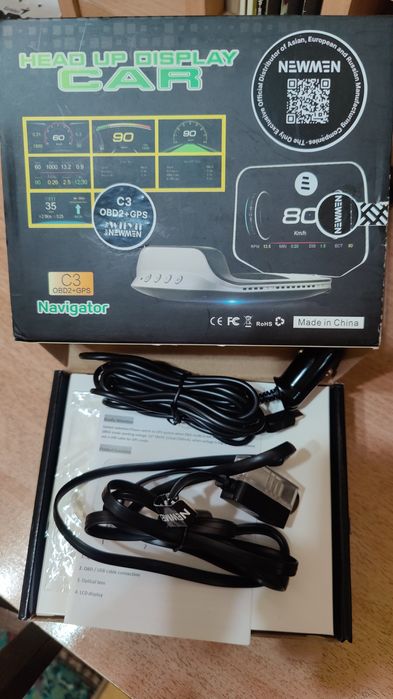 Продам HUD С3 OBD+GPS проектор на лобовое стекло