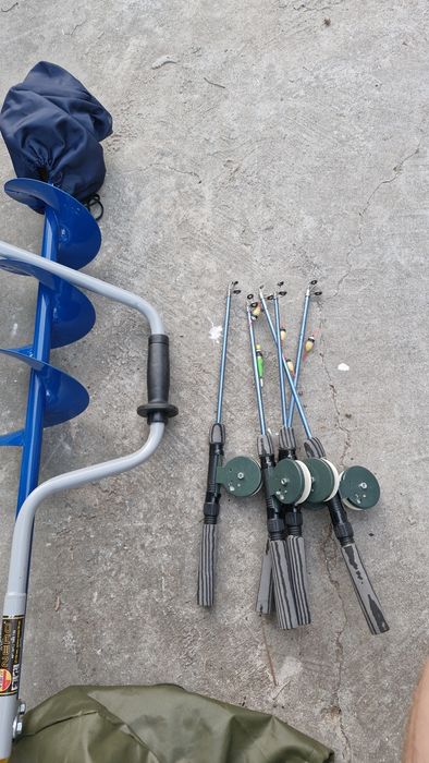 Freza copca + 5 undițe cu mulinete