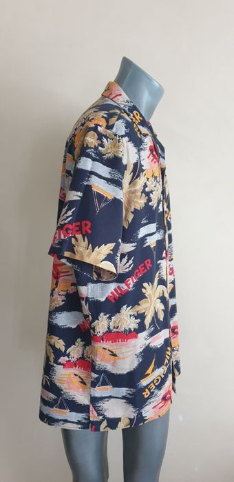 Tommy Hilfiger Cotton/ Len Mens Size L ОРИГИНАЛ! Мъжка Ленена Риза!
