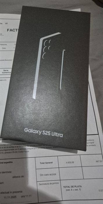 Samsung S25 Ultra 512gb - - DualSim - Black - Factura