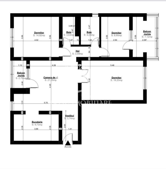 Apartament cu 4 camere | Bd. Stefan cel Mare | Rogerius | Oradea