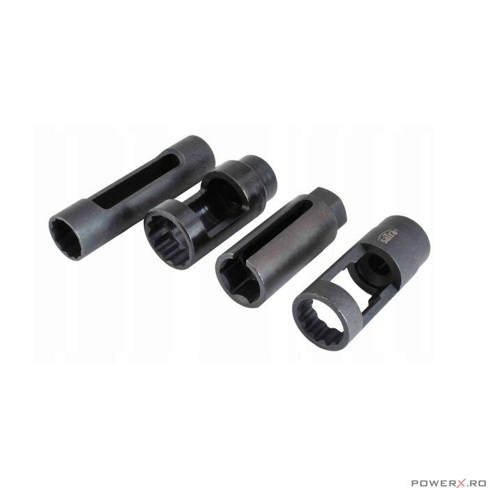 Set tubulare pentru demontat injectoare diesel 1/2", 4 piese, VW, BMW,