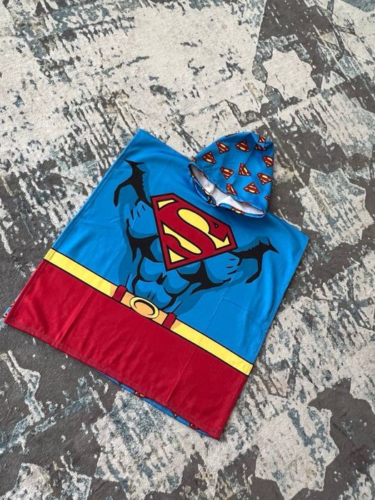 Детское полотенце-пончо sochiq poncho Spiderman Superman Hulk Batman