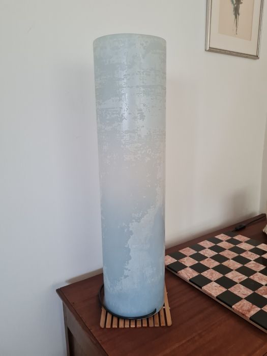 Уникална лампа синя от восък