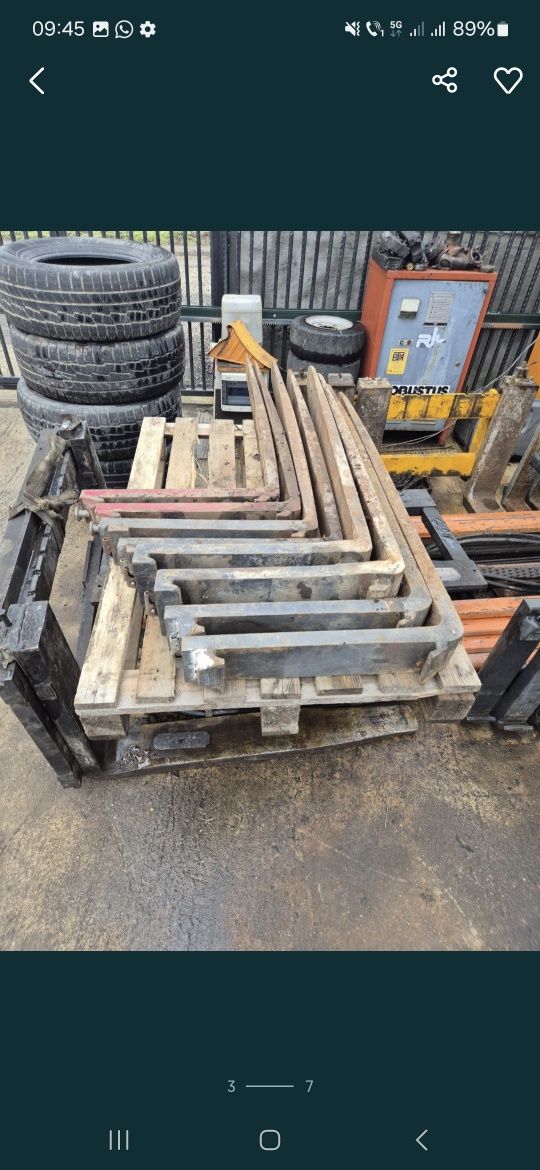 Placă centrala suport furci 100 120cm