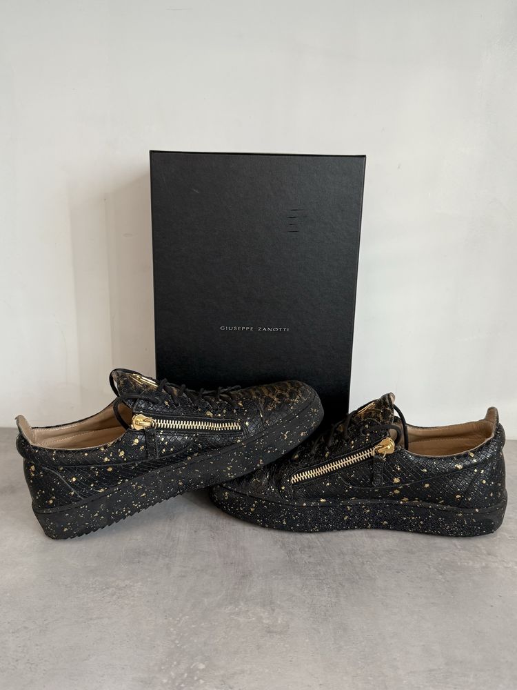 Giuseppe Zanotti Crocodile limited edition Gold/Black, Мъжки обувки!!!