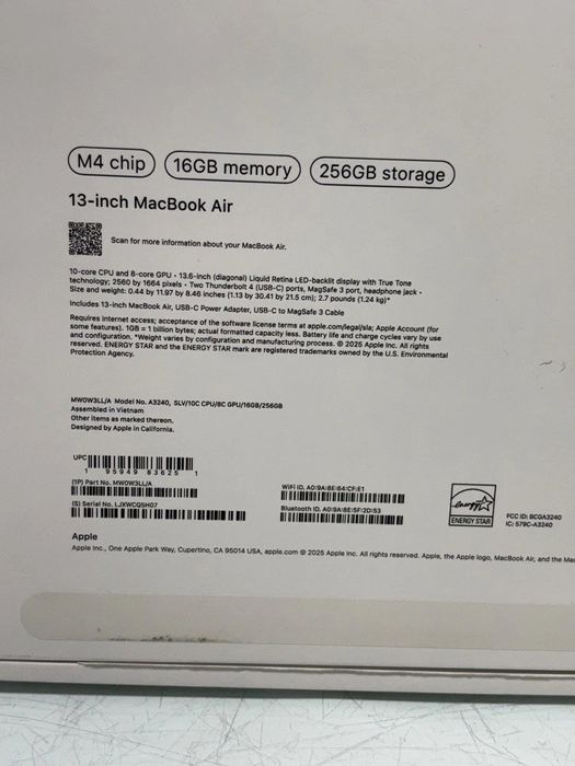 Продаются два Macbook Air 2025 срочно с США