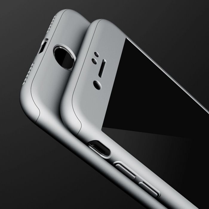 Кейс / Бъмпер 360° за Iphone 5 / 5S / SE + стъклен протектор