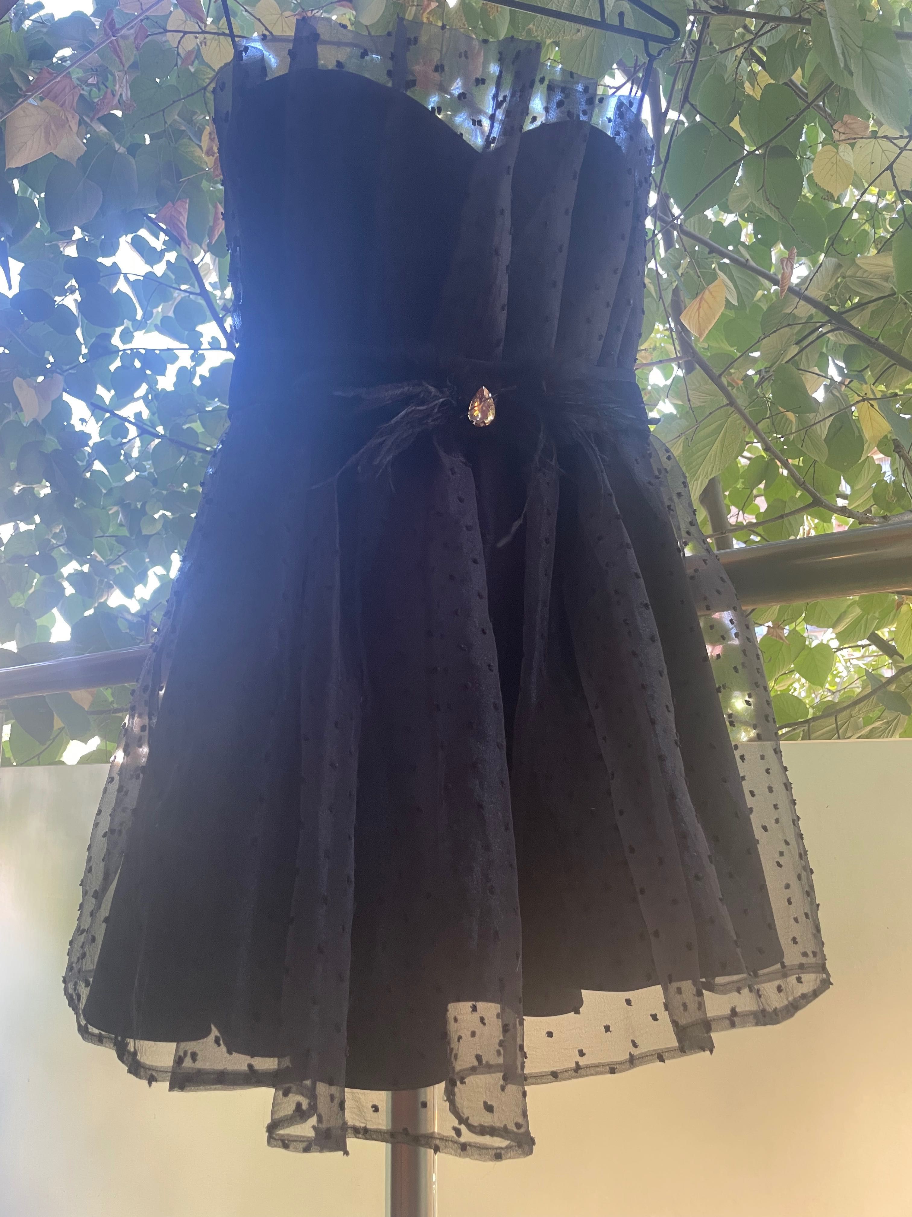 Черна рокля  Christin fashion
