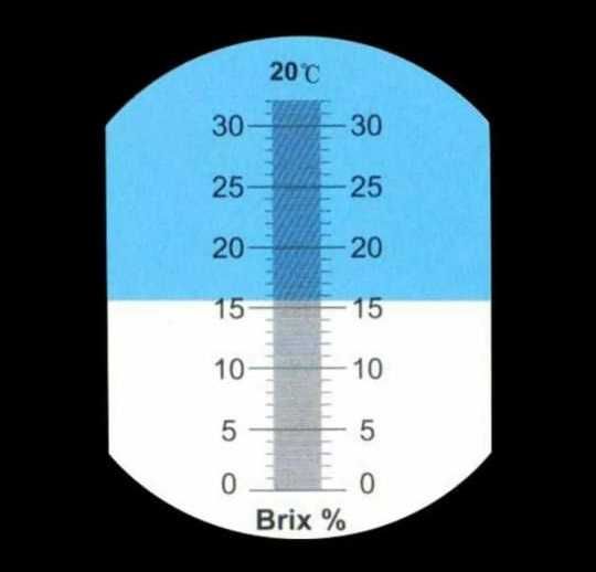 Рефрактометр для определения концентрации сахарозы (Brix) 0-32%