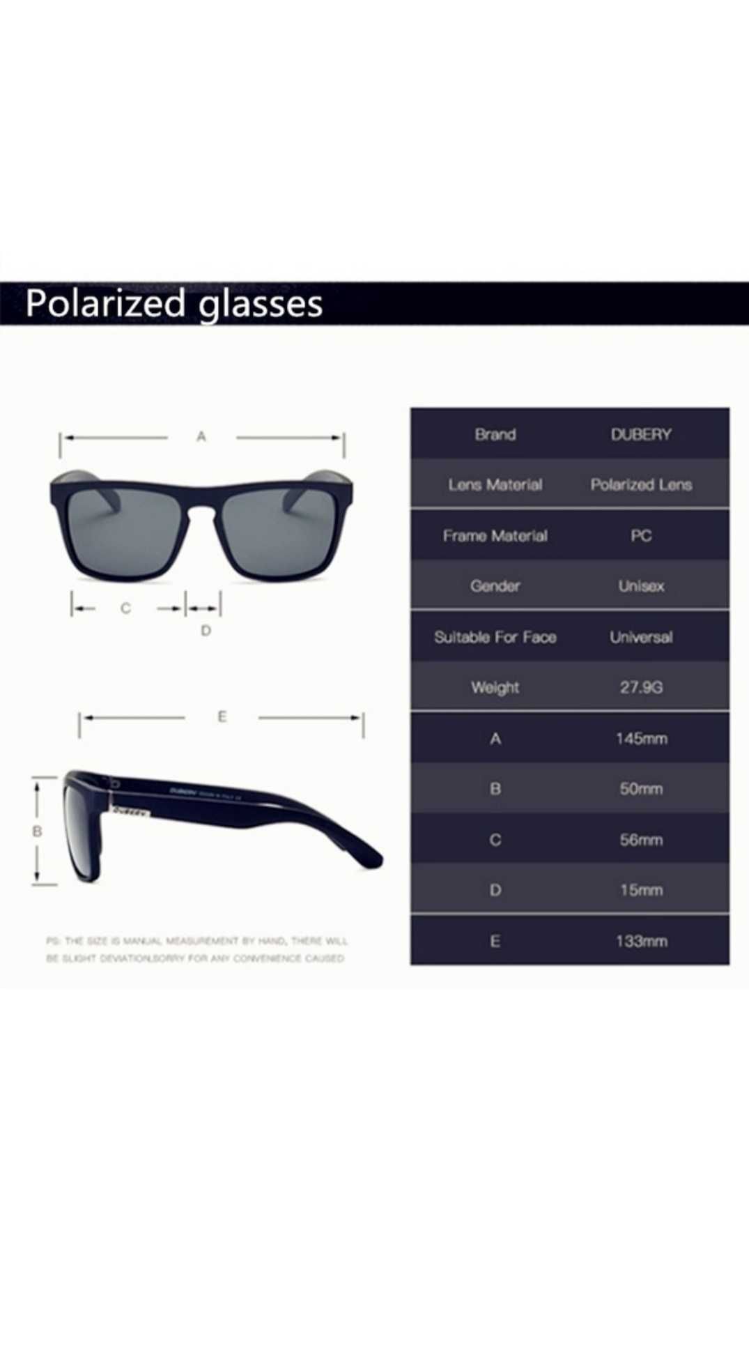 Ochelari de soare Wayfarer, lentile polarizate, protectie UV400