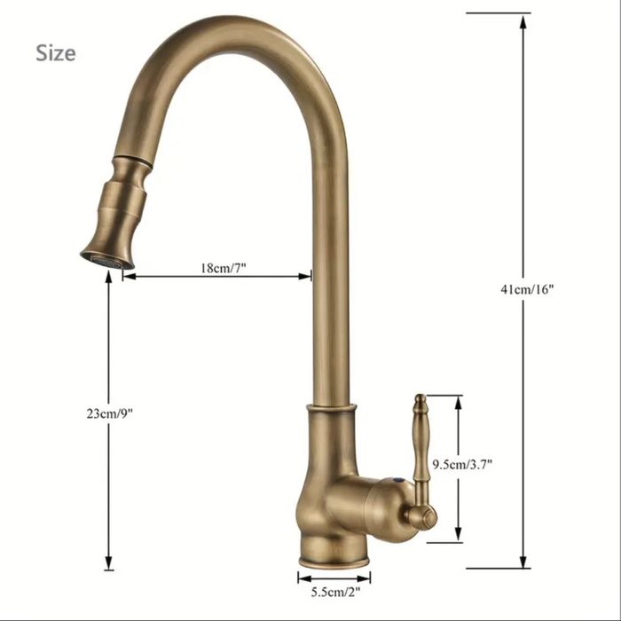 Ретро Смесител с топла и студена вода