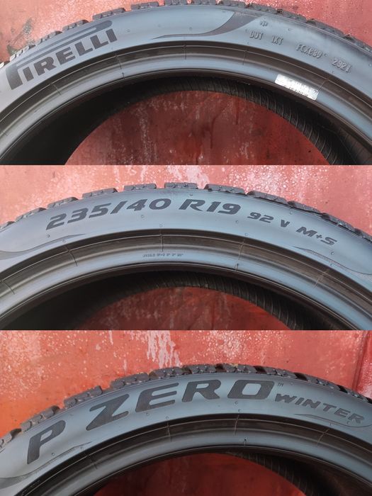 4бр. зимни гуми 235/40/19 Pirelli PZero Winter 
dot2921
6.7mm
Гумите с