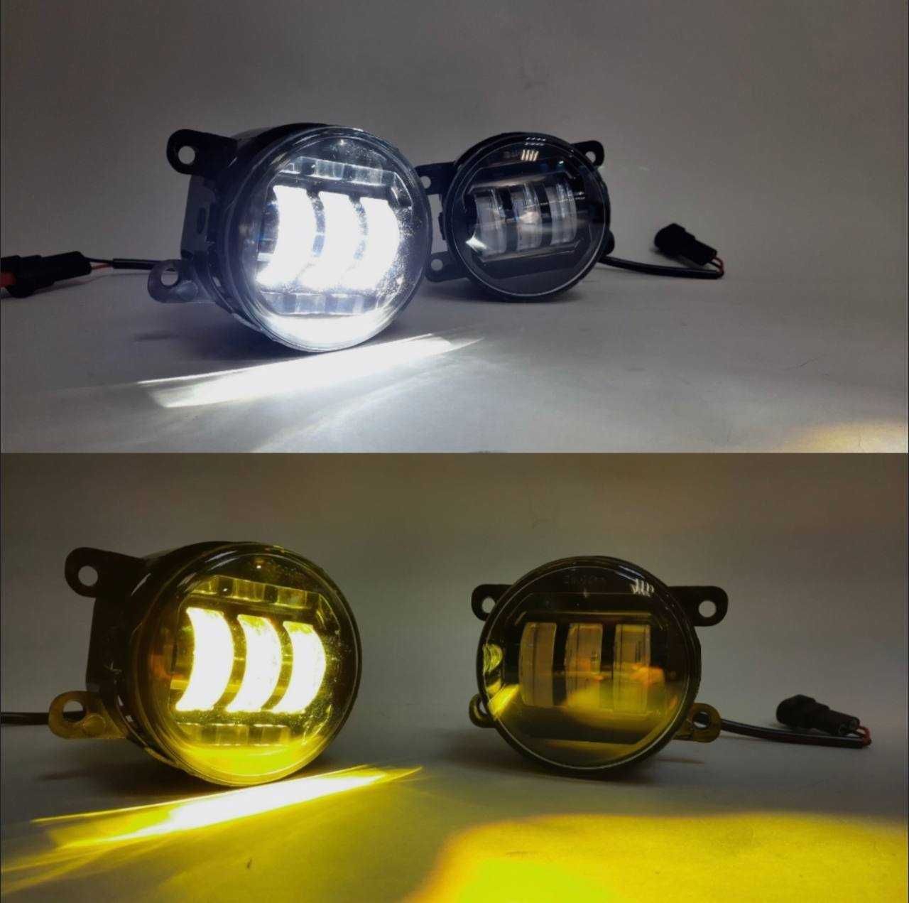 Противотуманные фары LED туманки Renault Logan Sal-man