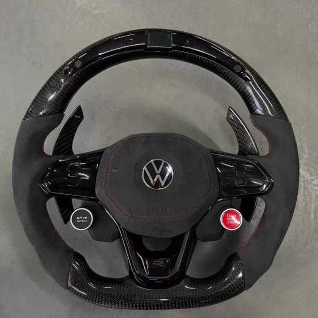 VW спортен волан карбон и алкантара с бутони Drive Select / Start-Stop