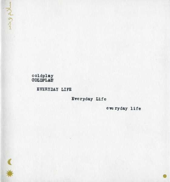 CD Coldplay - Everyday Life 2019 Special Edition Casebound Book
