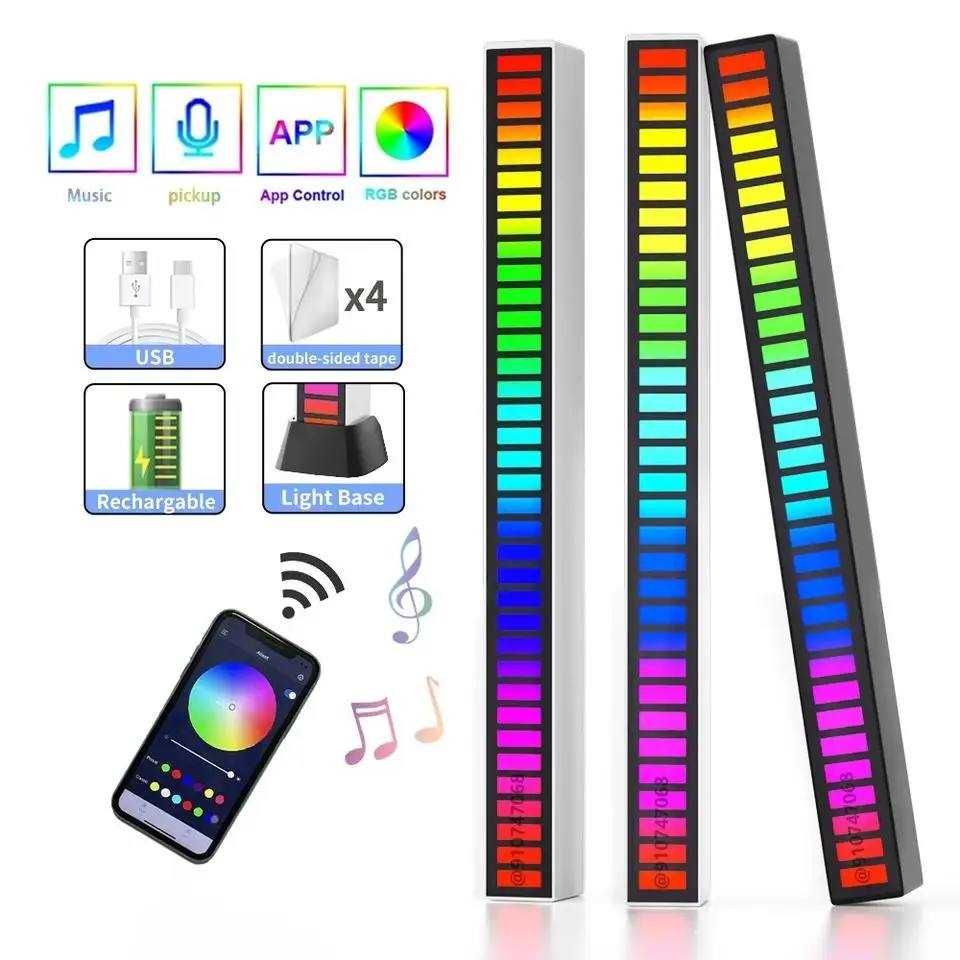 Разноцветная портативная RGB-подсветка управляемая звуком.