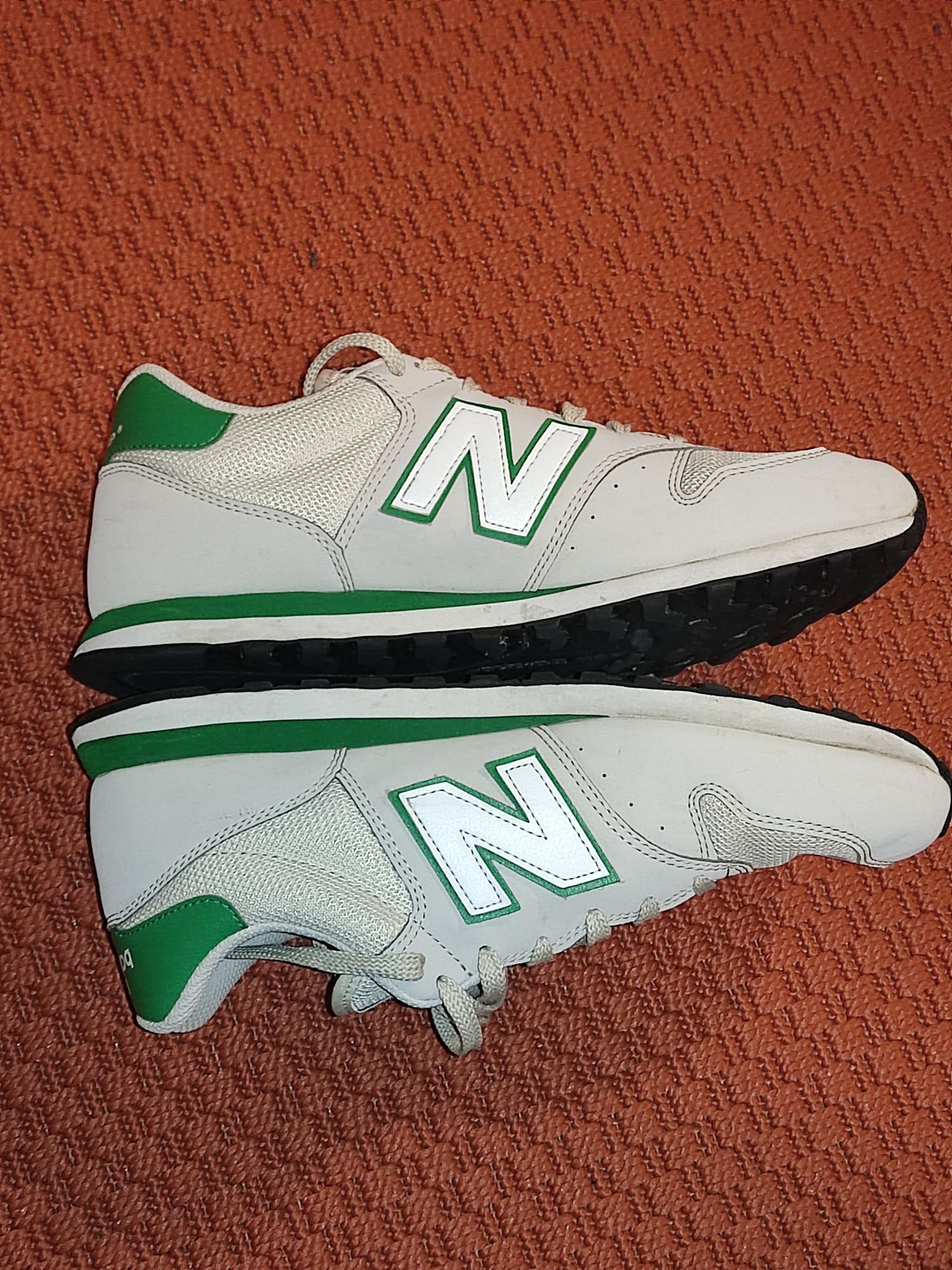 New Balance 500 alb-verde