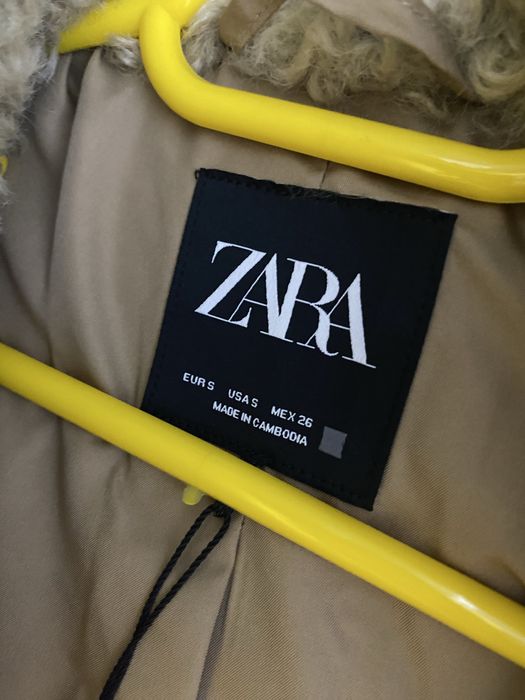 Geaca Zara imitatie lana miel