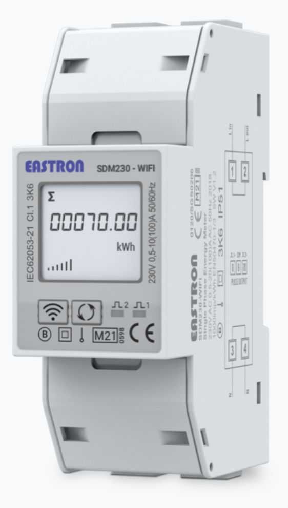 Smart Meter Eastron SDM230-WIFI APP, Contor Inteligent Bidirectional