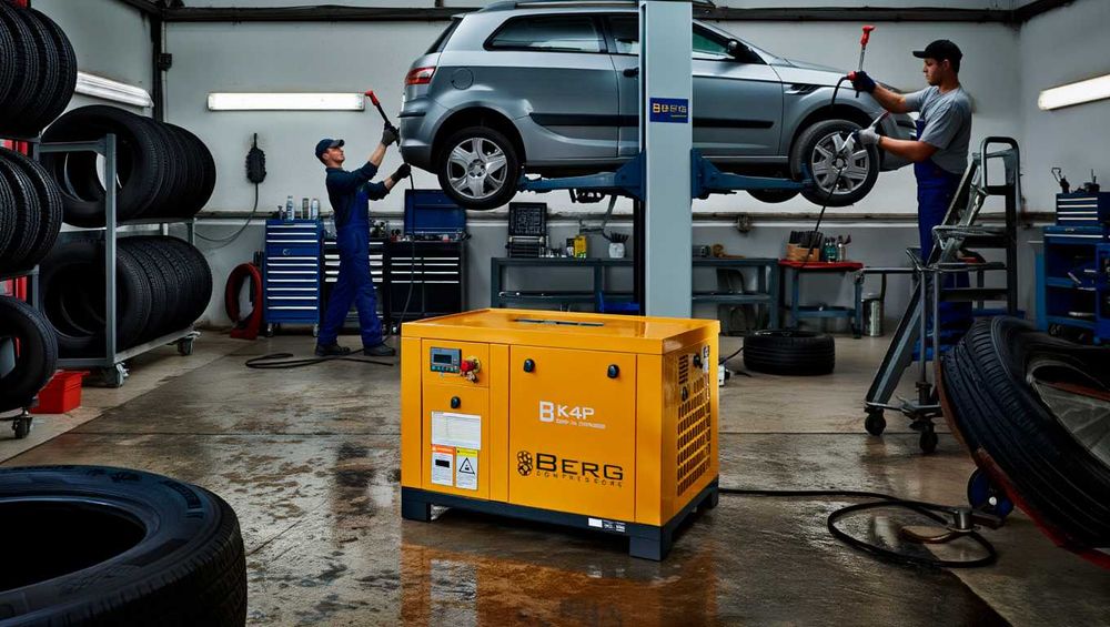 BERG Винтовой компрессор для автосервиса 10 бар