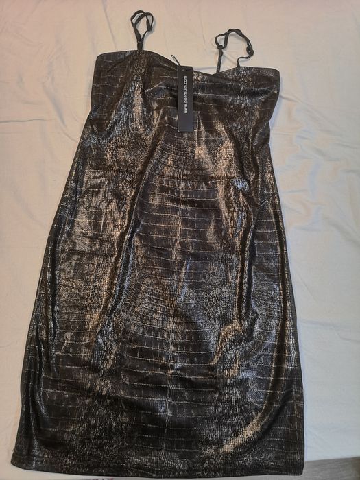 Rochie imitatie piele