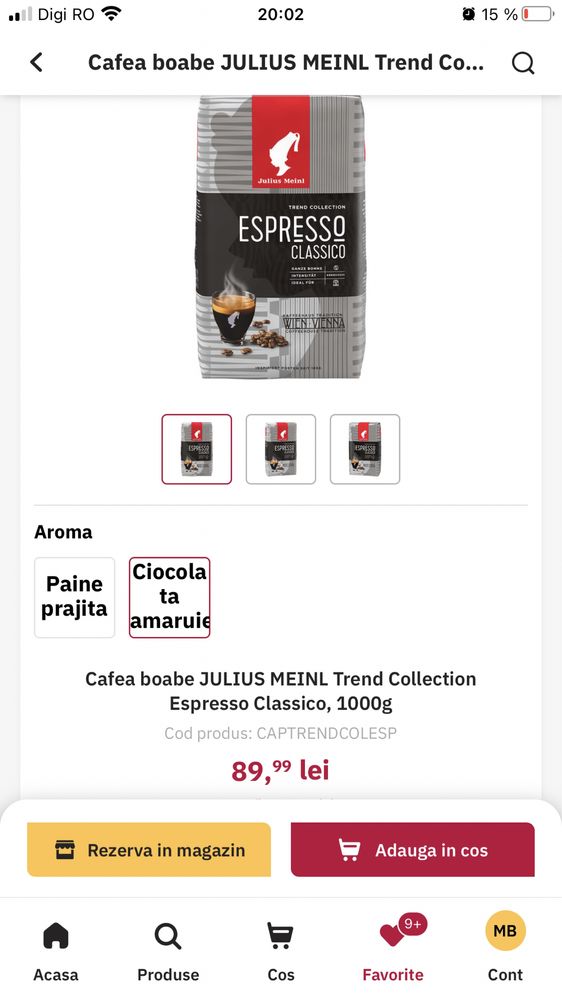 Cafea boabe Julius Meinl Espresso Classico Trend Collection 1 kg