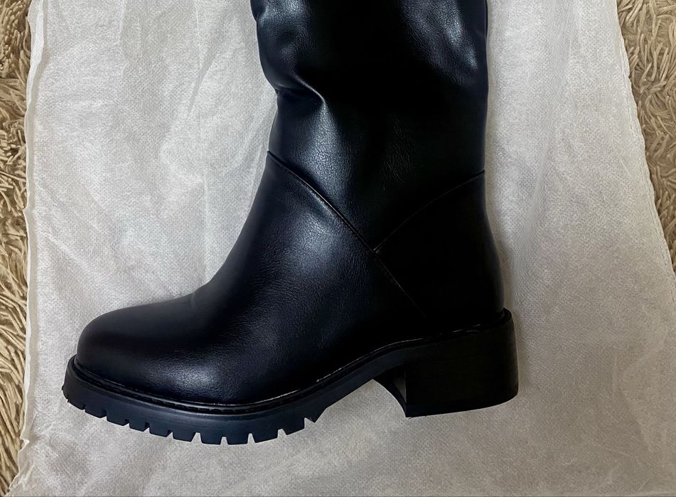 Новые зимние сапоги натуралка евромех ботфорты