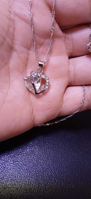 Argint 925 dama lănțisor și cercei