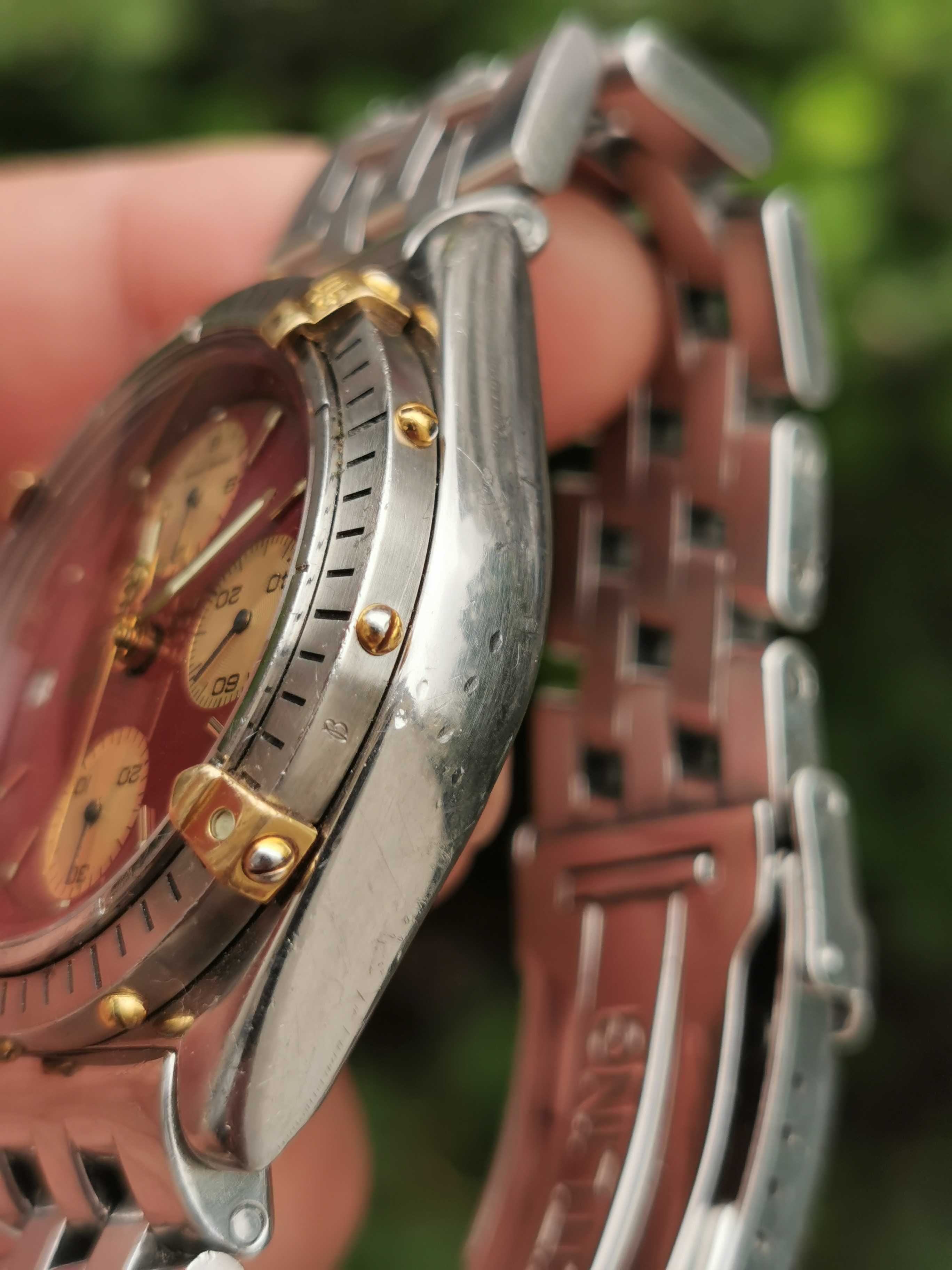 Ceas Breitling Chronomat chronograph anii 90 burgundy