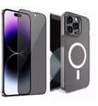 Iphone 14/15/16E PRO MAX PLUS Husa Cerc Magnetic + Folie Sticla TNT