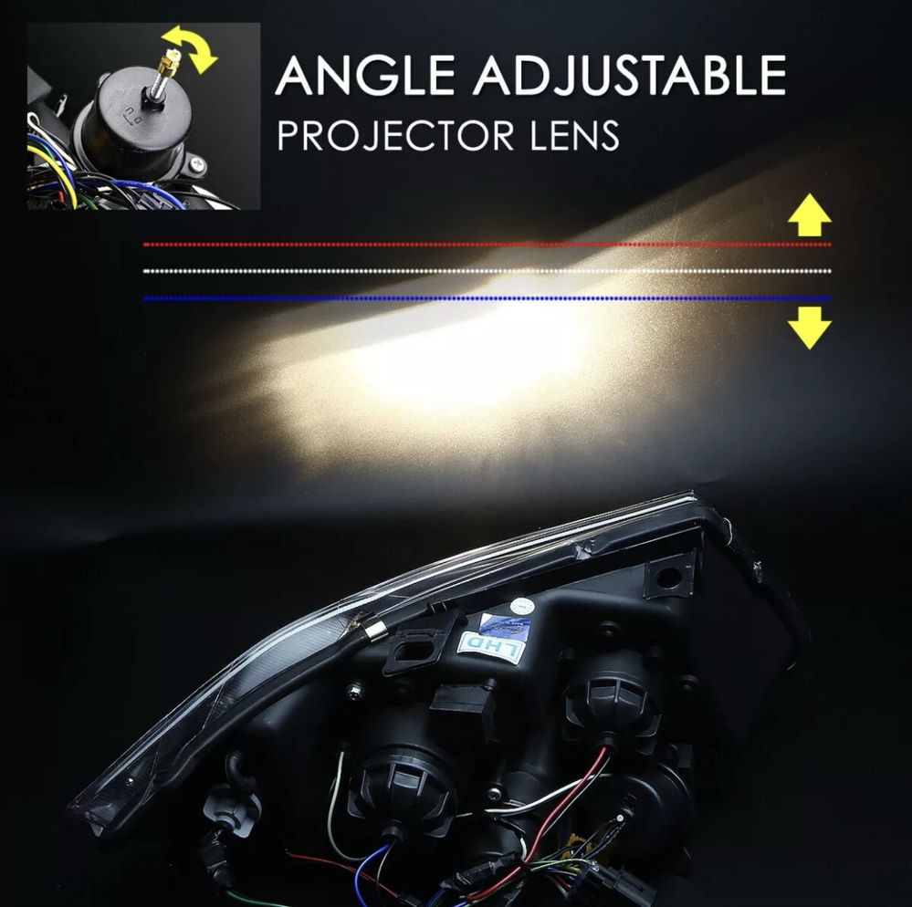 Faruri 3D LED Angel Eyes BMW Seria 3 E90 E91 (2005-2011)