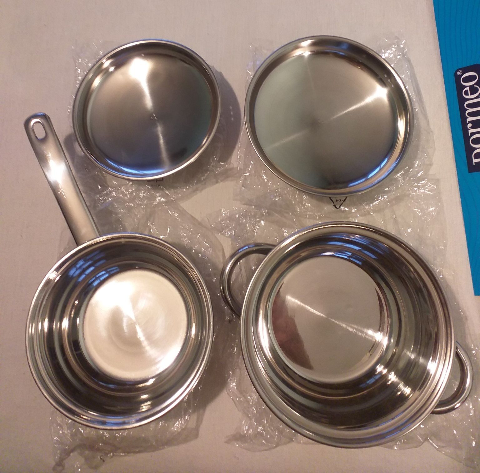 Set 6 vase inox plus capace noi