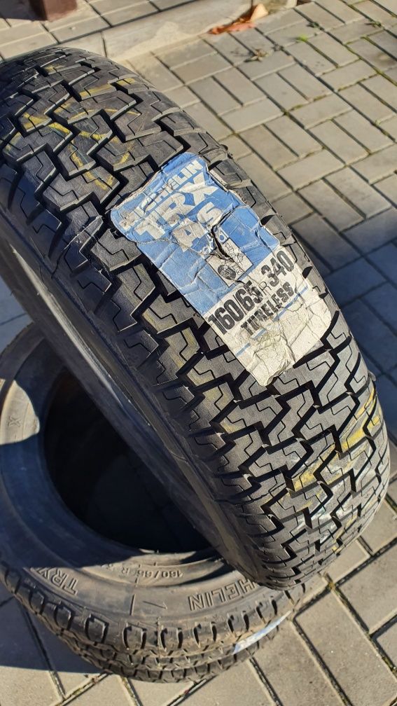 Set jante 13.5" + anvelope Michelin TRX (Oltcit Club/Citroen Axel)