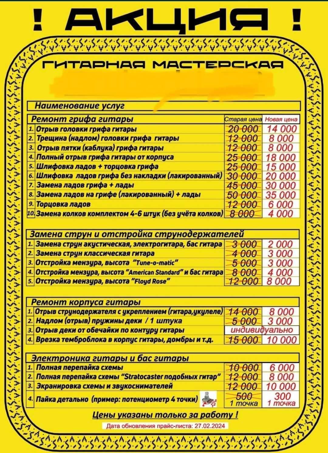 Гитара струны комплектующие