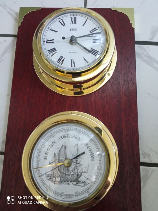 Немски барометъри часовник за яхта.