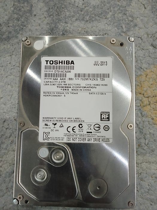 Продам жёсткий диск на 2 ТБ