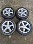 Set jante aliaj 5x112 17 inch originale audi vw seat skoda bmw
