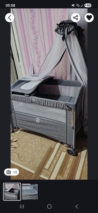 Кроватка детская люлька манеж 3в1