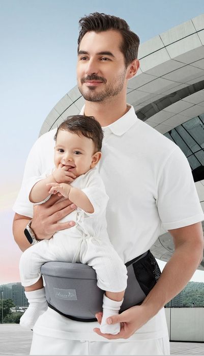 Поясная переноска сиденье для детей слинги удобная дышашая прочный пла