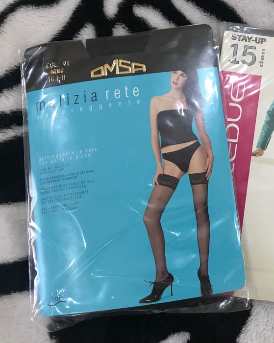 Чулки в сеточку Итальянского бренда OMSA