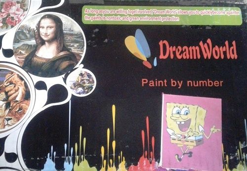 Мини картинка по номерам на подставке