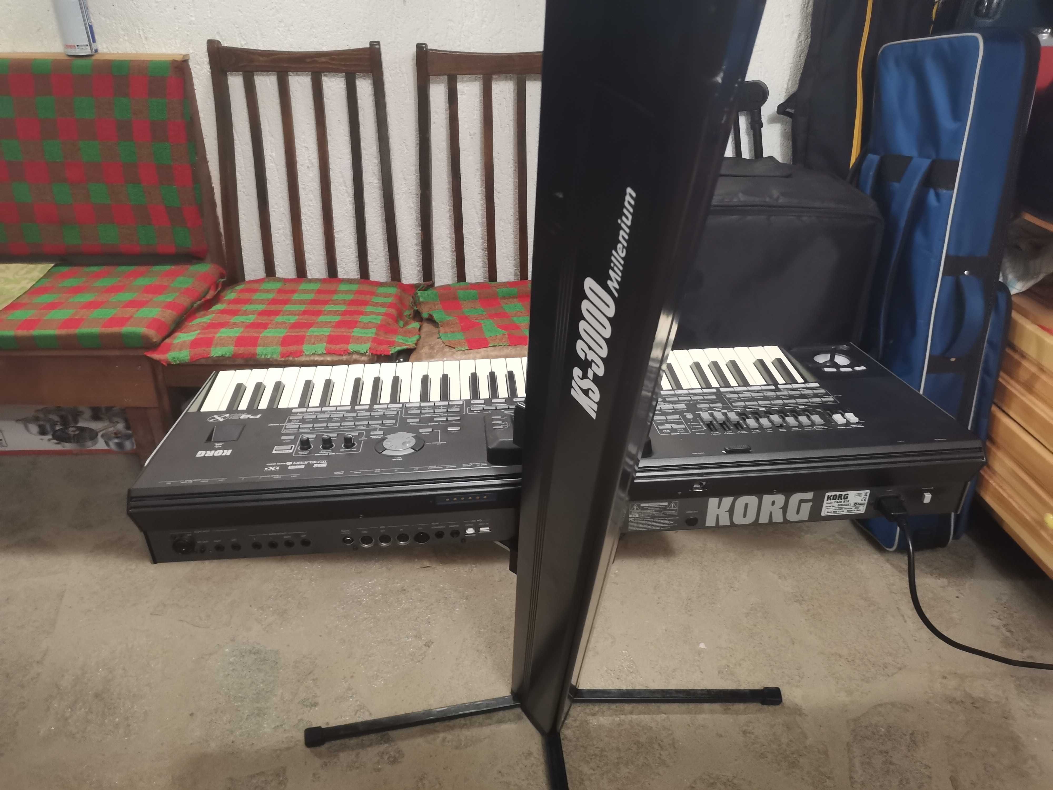 Korg pa3x 256 RAM с педал и кейс Gator - твърд