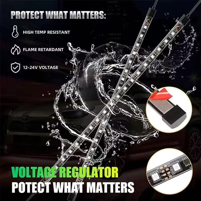 RGB Underglow lumini ambient.